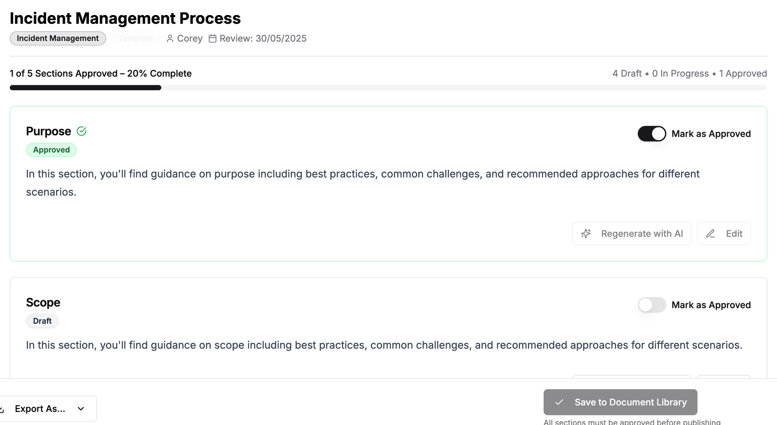 Document Builder Screenshot