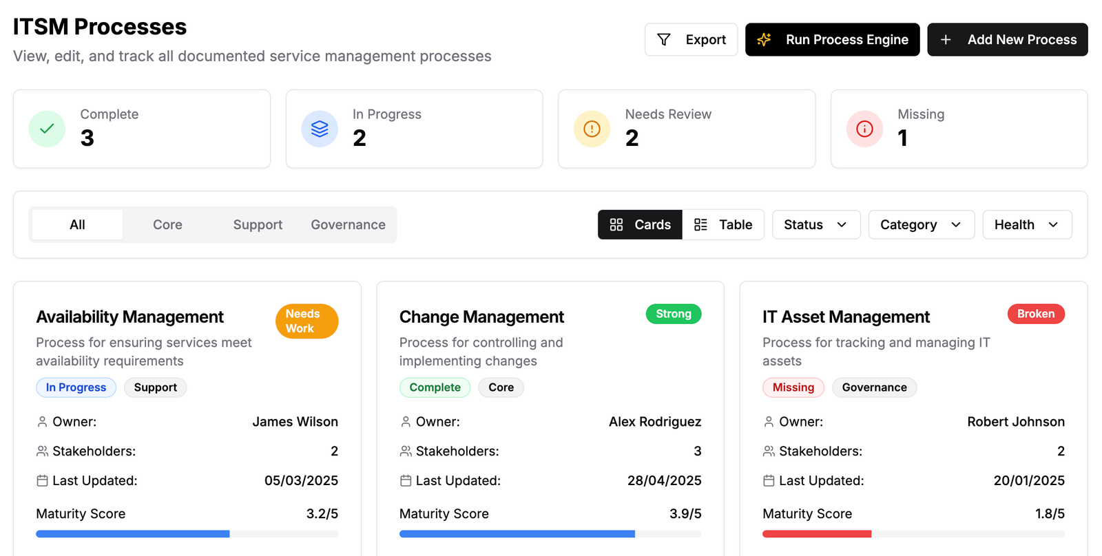Process Engine Screenshot